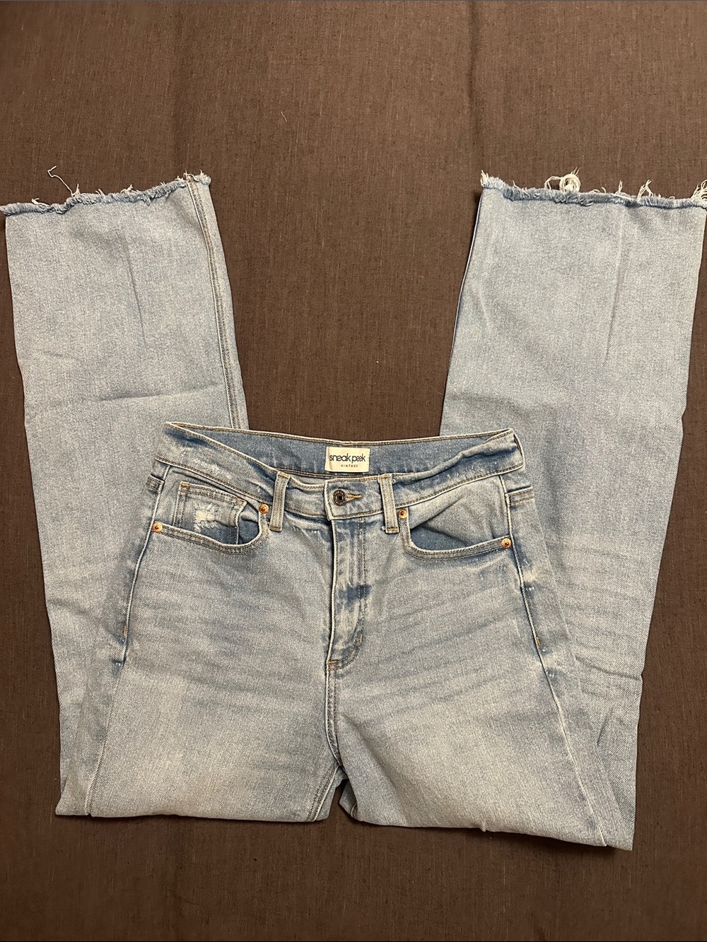 Sneak Peek Light Blue Straight Leg Women’s Jeans